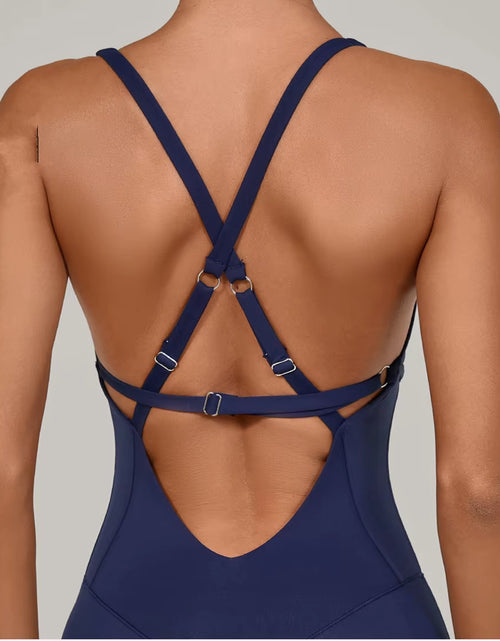 Load image into Gallery viewer, Adjustable Back Fitnes Women Bodysuits Corset Yoga Set Push up Gym One Piece Jumpsuit Workout Jumpsuit Female Active Wear XP274
