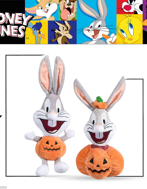 Load image into Gallery viewer, for Pets Bugs Bunny Halloween Big Head Pumpkin Plush Dog Toy | Stuffed Animal Toy for Dogs, Medium Dog Toy Bugs Bunny Squeaky Dog Toy Dog Chew Toy, 9 Inch, (FF16973)
