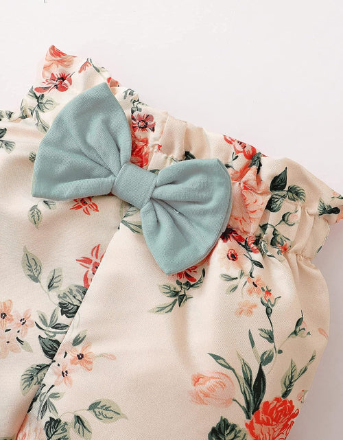 Load image into Gallery viewer, Newborn Infant Baby Girl Clothes Ruffle Romper Toddler Girl Floral Cotton Pant Sets Girls' Clothing Outfit
