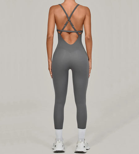 Adjustable Back Fitnes Women Bodysuits Corset Yoga Set Push up Gym One Piece Jumpsuit Workout Jumpsuit Female Active Wear XP274