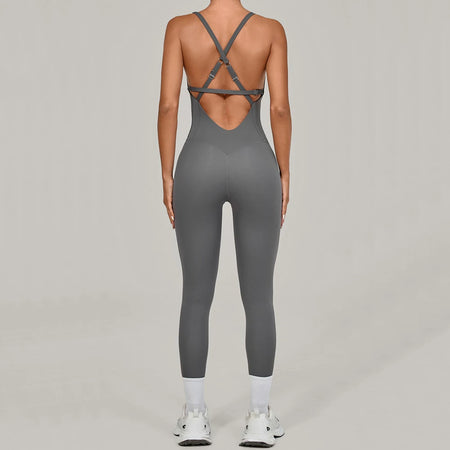 Adjustable Back Fitnes Women Bodysuits Corset Yoga Set Push up Gym One Piece Jumpsuit Workout Jumpsuit Female Active Wear XP274