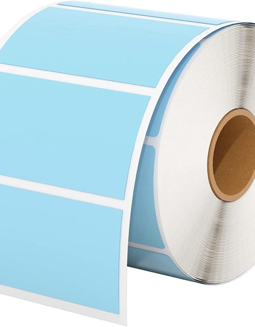 Load image into Gallery viewer, 2.25"X1.25" Blue Direct Thermal Labels, Self-Adhesive Address Shipping Thermal Stickers, Square Label for Thermal Label Printer-1 Roll,1000 Labels
