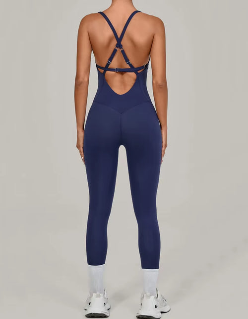 Load image into Gallery viewer, Adjustable Back Fitnes Women Bodysuits Corset Yoga Set Push up Gym One Piece Jumpsuit Workout Jumpsuit Female Active Wear XP274
