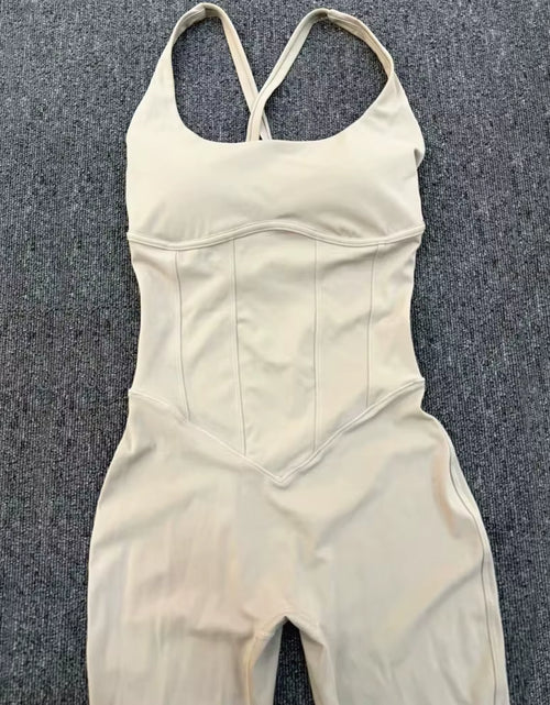 Load image into Gallery viewer, Adjustable Back Fitnes Women Bodysuits Corset Yoga Set Push up Gym One Piece Jumpsuit Workout Jumpsuit Female Active Wear XP274
