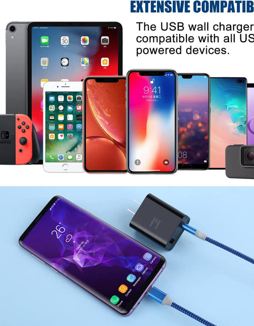 Load image into Gallery viewer, Quick Fast Charge 3.0 USB Wall Charger,  5 Pack 30W Dual USB Power Adapter (Fast Charge 3.0&amp;5V 2.4A) Adaptive Fast Charging Block Compatible Iphone 11 XS XR, Galaxy S10 S9,Note 10-Black

