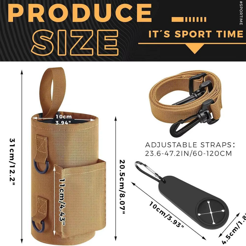 Magnetic Gym Water Bottle Bag Non Slip Magnetic Gym Sling Bag Portable Magnetic Water Bottle Carrier Holder for Gym Accessories